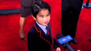 MiniWarbler Interview  Glee the 3D Concert Movie Premiere [upl. by Bastien]