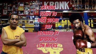 Tommy Hearns sparring amp workout for Sugar Ray Leonard Fight Part 1 [upl. by Hale818]