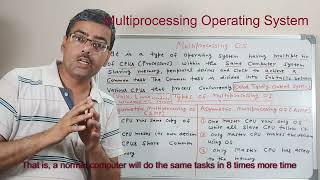 Multiprocessing OS  Types of operating system  What is multiprocessing OS [upl. by Hastie]