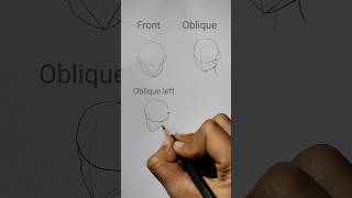 How to draw face in different angles pencilart facedrawing [upl. by Rosaline]