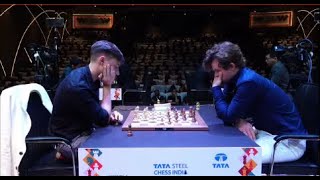 Magnus Carlsen vs Daniil Dubov  Tata Steel India 2024  Blitz [upl. by Ongineb]