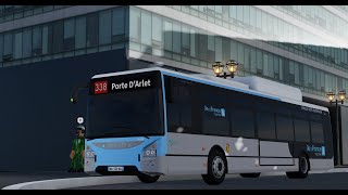 RATP  Anses dArlet Iveco Urbanway 12 GNV  Ligne 338 [upl. by Low]