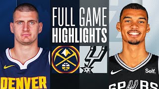 NUGGETS at SPURS  FULL GAME HIGHLIGHTS  April 12 2024 [upl. by Dnomed274]