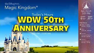 50th Anniversary WDW Today Channel 2021  Resort TV  Walt Disney World [upl. by Saum386]