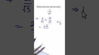 Rationalising surds  Maths  math surds rationalisation [upl. by Octavus]