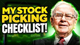 Buffet JUST REVEALED Checklist To Buy Best Stocks [upl. by Ameehsat]