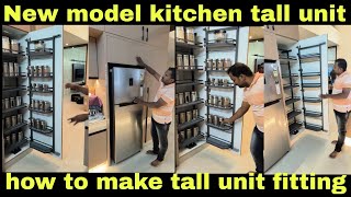 how to make ebco tall unitfittingNew model tall unit fittingNew model kitchen container organizer [upl. by Anayet]