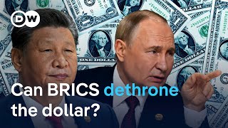 How realistic is the BRICS ambition to reshape global trade without the US Dollar  DW News [upl. by Richma]