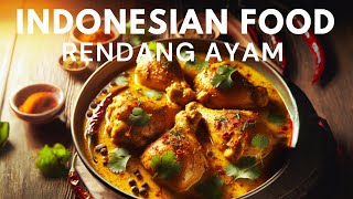 Indonesian Food The Rich Flavors of Rendang Ayam  Food Video [upl. by Ribak]