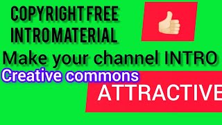 Copyright Free Channel Introduction Templates For Free to Use👍🏻 Creative Commons [upl. by Noimad657]