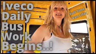 Full Time Van Life Conversion Begins ivecodaily fulltimevanlife vanlife vanconversion minibus [upl. by Weisbrodt413]