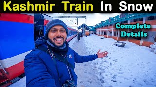 Kashmir Valley Train Journey  Banihal To Srinagar Train  Kashmir Tour  Kashmir Train Snowfall [upl. by Mencher]