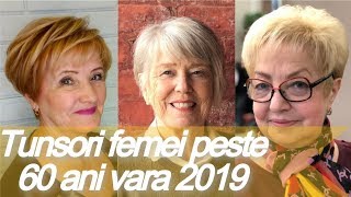 20 modele 🎀 de tunsori femei peste 60 ani vara 2019 [upl. by Enilegna]