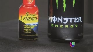 Riesgos de las bebidas energéticas  Noticiero Univisión [upl. by Neelyahs]