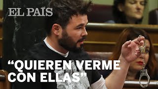 Rufián quotLes encantaría verme con unas esposas como estasquot  España [upl. by Healey]