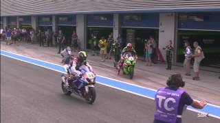 2014 WSBK Jerez – TissotSuperpole highlights [upl. by Cristobal692]