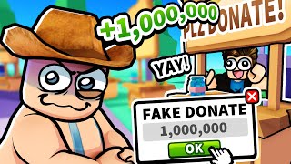 I used Roblox admin to FAKE DONATE to people… [upl. by Yssenhguahs]