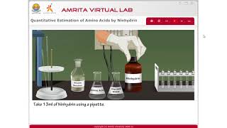 Quantitative Estimation of Amino acids By ninhydrin part 1 [upl. by Anilyx]