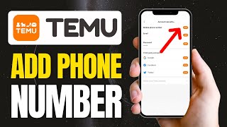 How to Add Phone Number on Temu [upl. by Tingey]