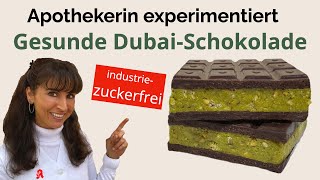 Industriezuckerfreie DubaiSchokolade Einfaches Rezept zum selber machen  vegan amp glutenfrei [upl. by Arinaid]