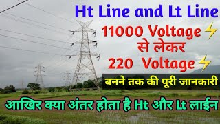 ht and lt power distribution system how to convert 440 volts to 220 volts how to identify ht and lt [upl. by Alyakam]