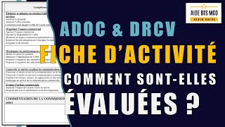 BTS MCO  Comment sont évaluées les fiches dactivités professionnelles  ADOC amp DRCV [upl. by Ossy]