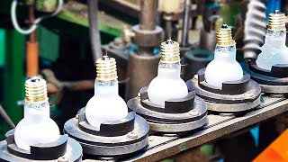 HOW a LIGHT BULB is MADE 💡  MASS PRODUCTION PROCESS of INCANDESCENT BULBS [upl. by Atinaej688]