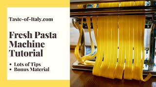 Homemade Fresh Pasta Machine Tutorial  Complete Guide [upl. by Agnesse]