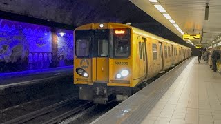 LSL 60532 Blue Peter loaded test runs  Merseyrail 507003 still in service after railtour 151124 [upl. by Brig]