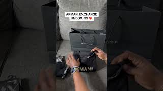 ARMANI EXCHANGE UNBOXING ❤️‍🔥 luchisamson fyp foryou armani armaniexchange fashion unboxing [upl. by Refinne]