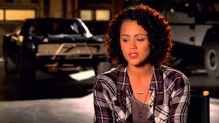 Furious 7 Nathalie Emmanuel quotRamseyquot Behind the Scenes Movie Interview  ScreenSlam [upl. by Meriel509]