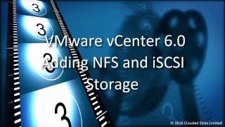 VMware vCenter 60 Adding NFS and iSCSI Storage [upl. by Banks]