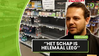 Lege schappen in supermarkten in Wehl en Didam door vervuild drinkwater [upl. by Dloraj]