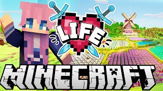 Flower Fields  Ep 4  Minecraft X Life SMP [upl. by Meredeth]