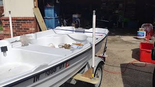 EZ Loader boat trailer guides for a Pelican Scorpio [upl. by Cinamod]