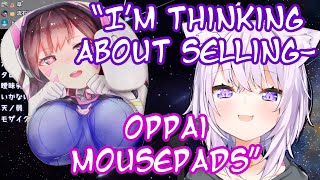 Okayu Wants to Sell Oppai Mousepads ENG [upl. by Malvin]