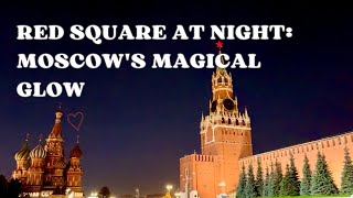 Red Square at night 🤩  Moscow  Russia vlog [upl. by Wellington]