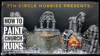 How to paint Church ruins for Tabletop Games [upl. by Karyl]