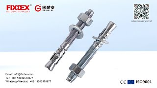 Heavy Duty Wedge Type Expansion Anchor Through Bolts Anchor Bolt [upl. by Rainger300]