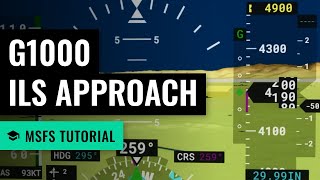 MSFS ILS Approach  Cessna 172  G1000  Microsoft Flight Simulator 2020 [upl. by Alvan]