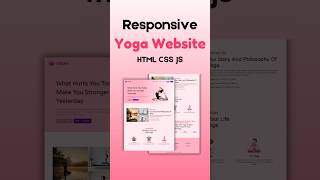 Yoga website  HTML CSS JavaScript coding html css javascript design [upl. by Portugal714]