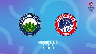 Nesine 3 Lig 4 Grup  Bursa Nilüfer FSK  Kırıkkale FK Spor Kulübü [upl. by Sheila]