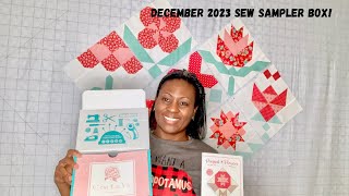 2023 December Sew Sampler Box fatquatershop sewsamplerbox pressedflowers [upl. by Jaddan438]