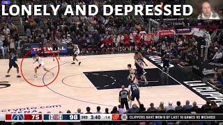 WIZARDS coaching making me cry and feel lonely and depressed vs CLIPPERS [upl. by Clement859]