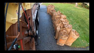 Fall Yard Waste 2 GoPro Garbage man POV [upl. by Nelsen707]