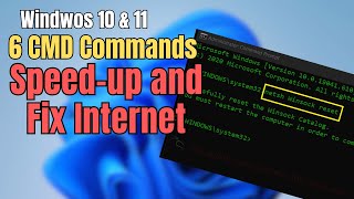 Run these 6 CMD Commands to Speed up and Fix Internet issues [upl. by Restivo442]