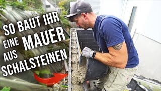 SO baut man eine MAUER aus SCHALSTEINEN [upl. by Lekram]