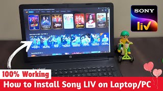 How To Download amp Install Sony LIV App in LaptopPC 📥  Sony LIV App Laptop Par Install Kaise Kare [upl. by Ailed620]