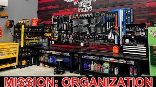 GARAGE ORGANIZATION 102 What worked and what didnt moving into the shop [upl. by Eidassac]