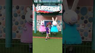 Meet Peppa Pigs friends Suzy Sheep and Rebecca Rabbit Summer 2024 Peppa Pig World at Paultons Park [upl. by Eelrahs49]